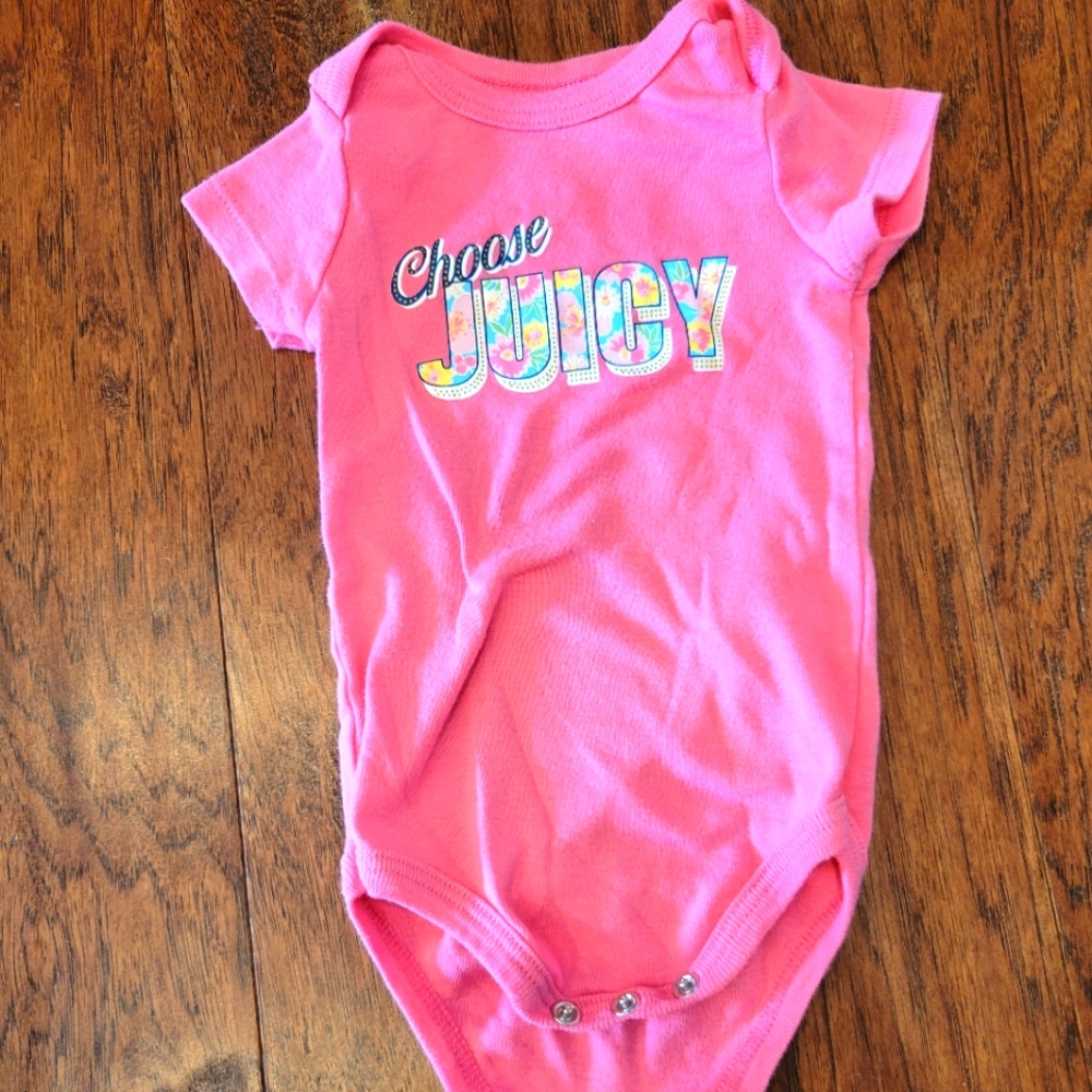Juicy Couture onesie. 3-6m.